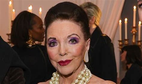 Ageless Joan Collins 89 Looks More Glamorous Than Ever In Black And White Ensemble Celebrity