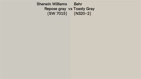 Sherwin Williams Repose Gray SW 7015 Vs Behr Toasty Gray N320 2