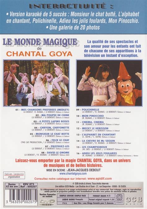 Le Monde Magique De Chantal Goya De Chantal Goya 2001 DVD GCB Media