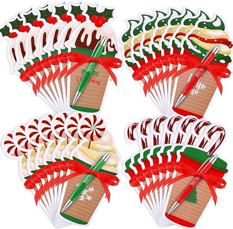 Amazon Zhanmai Pcs Christmas Sticky Notes With Ballpoint Pens