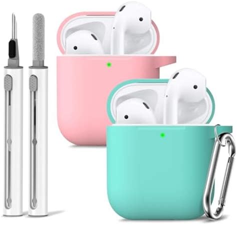 Paquete De 2 Fundas Para Airpods 2 Y 1 Con Kit De Limpieza Funda