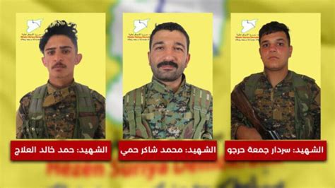 Anf Three Sdf Fighters Martyred In Turkish Attacks