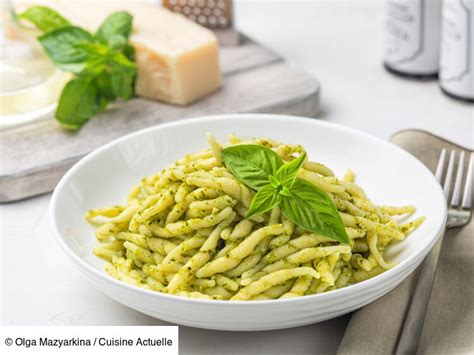 Trofie Au Pesto Cr Meux Maison La Recette Facile Cuisine Actuelle