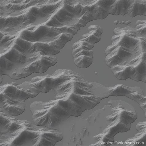 Terrain Representation In Heightmap Stable Diffusion Online