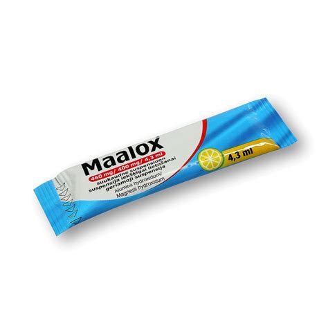 Maalox Mg Mg Ml Suspension Single Dose Sachets N Lemon Flavor