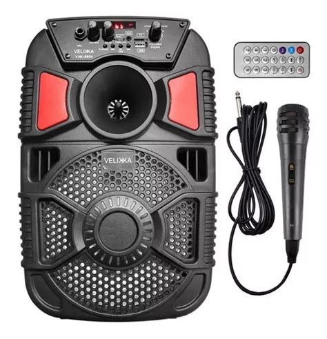 Bocina Amplificados Pulgadas Bluetooth Recargable Vkk