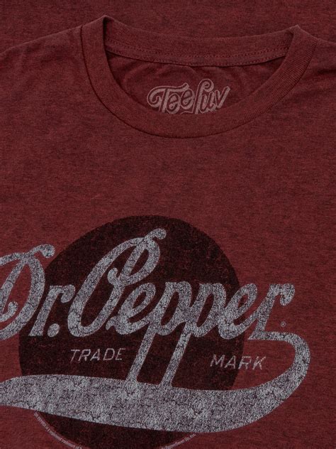 Dr Pepper Trademark T Shirt Red Tee Luv