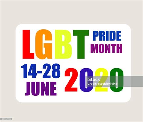 Lgbt Pride Month Poster Vector Illustration Stock Illustration