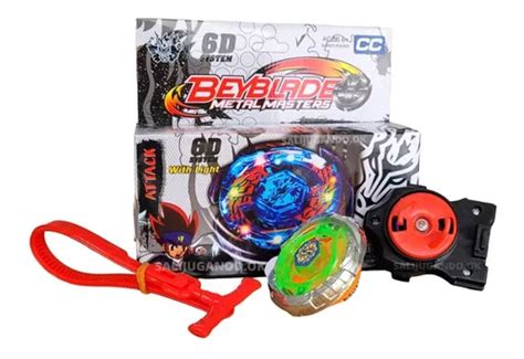 Trompo Beyblade Metal Master Lanzador Con Luz Bley X1 En Venta En