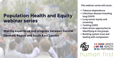 Population Health And Equity Webinar Series South East London Ics