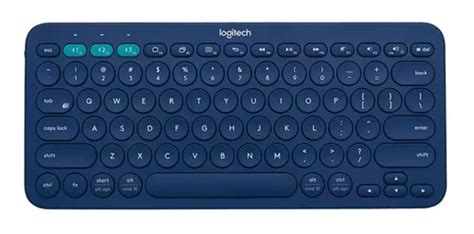 Teclado Bluetooth Logitech K Qwerty Espa Ol Color Azul Mercadolibre