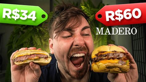 Hamburguer Do Madero Mais Caro E Mais Barato Do Ifood Youtube