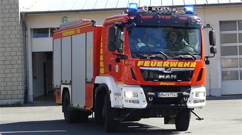 WOHNWAGENBRAND Einsatzfahrten Der Freiwilligen Feuerwehr Schwerte