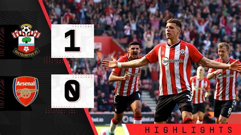 Second Highlights Southampton Arsenal Premier League Youtube