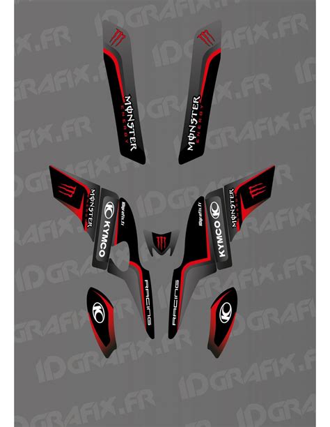 Kit D Co Monster Race Edition Rouge Kymco Maxxer Idgrafix