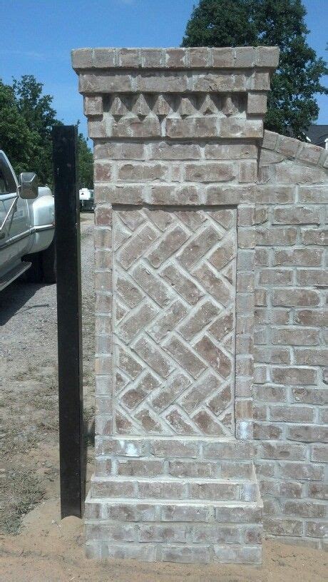 39 Gate Columns Ideas Brick Columns Gate Brick