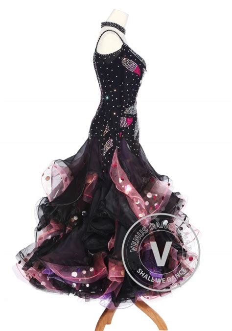 Blossom Women Smooth Standard Tango Waltz Ballroom Competition Gown