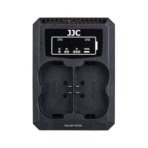 Jjc Dch Npw Usb Dual Battery Charger Voor Fujifilm Np W Accu