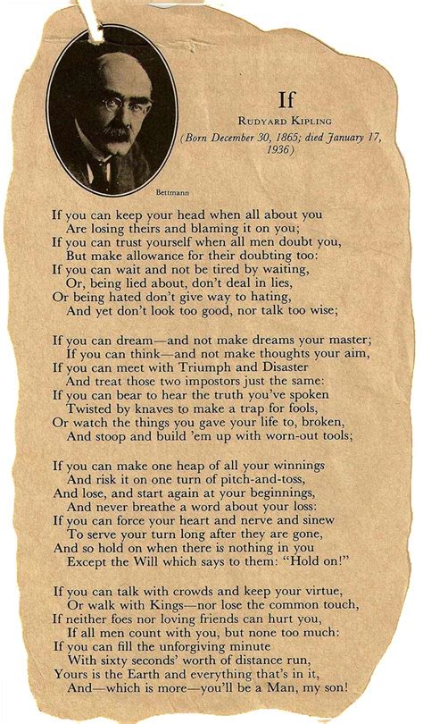 The Poem If By Rudyard Kipling Hotsell Emergencydentistry