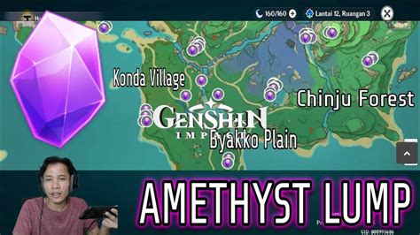 Lokasi Amethyst Lump Genshin Impact Indonesia YouTube