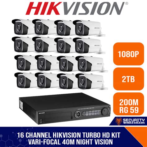 Hikvision Ch Turbo Hd Kit Embedded Dvr X Vari Focul Hd P