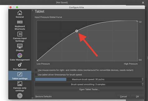 How to Turn On Pen Pressure Sensitivity in Krita