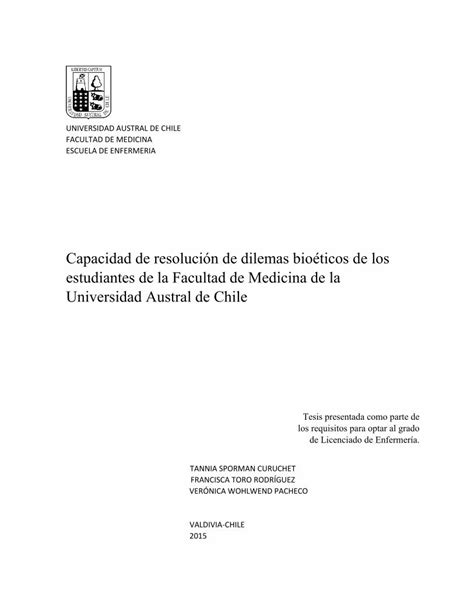 PDF Capacidad de resolución de dilemas bioéticos de los PDFSLIDE NET