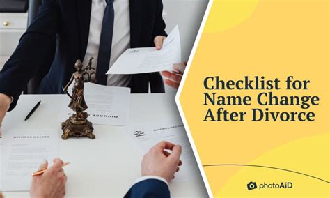 Name Change After Divorce In Complete Checklist