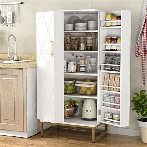 Amazon Artpower Whitr Pantry Cabinets Food Pantry Storage