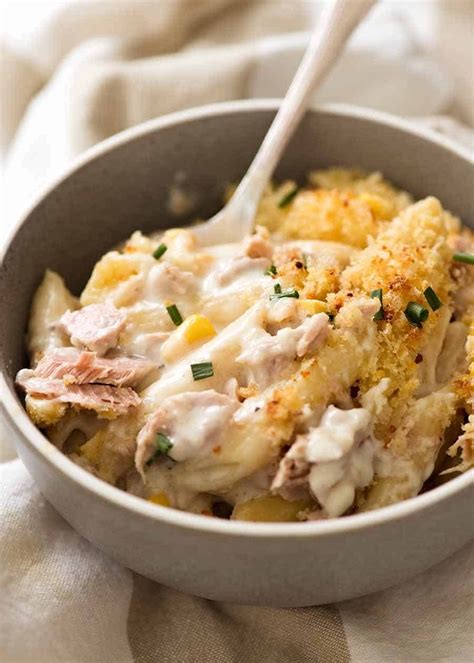 Tuna Mornay Tuna Casserole Pasta Bake Recipetin Eats