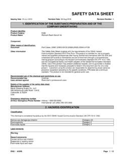 Page 1 11 Safety Data Sheet Acc To OSHA HCS ULINE 11 Safety Data