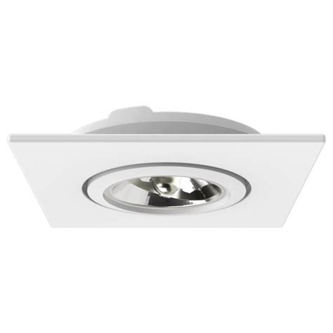 Spot Face Plana Embutir Quadrado Ar70 Branco Interlight Outlet Da