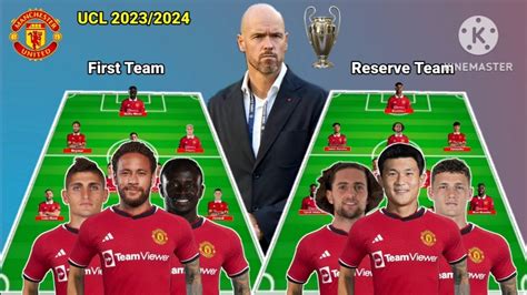 First Team Vs Reserve Team Manchester United Line Up Eufa Champions