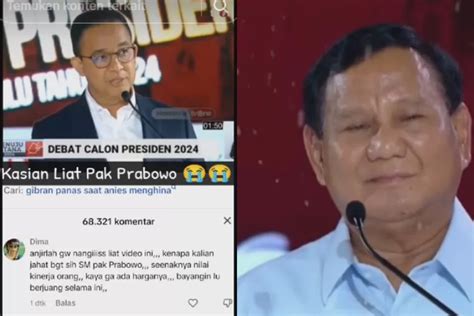 Air Mata Pendukung Prabowo Saat Anies Baswedan Dan Ganjar Beri Nilai 5