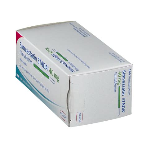 Simvastatin STADA 40 Mg 100 St Mit Dem E Rezept Kaufen Shop Apotheke