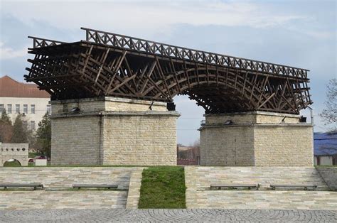 Trajan S Bridge Over The Danube Romanian Side