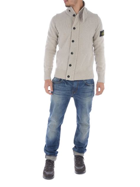 Cárdigans Stone Island Cárdigans Gris Claro Para Hombre 50LA3V0097