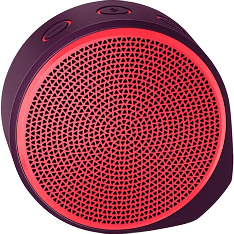 Mini Caixa De Som Wireless X100 Bluetooth Roxo E Vermelho Logitech Em Promoção Ofertas Na