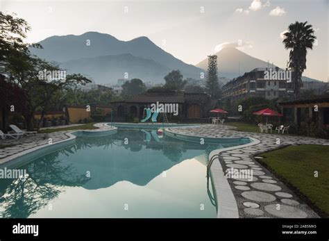 Guatemala Lake Atitlan Santiago Atitlan Hotel Bambu Grounds With