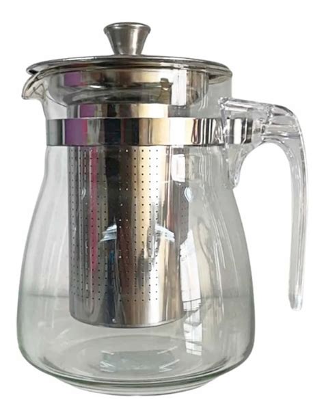 Chaleira Bule De Vidro Infusor Inox Ml Ch Caf Mercadolivre