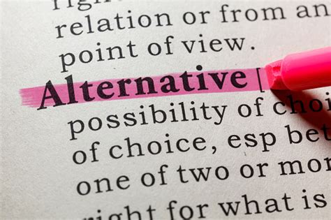 Definition Of Alternative Stock Photo - Download Image Now - Book ... 