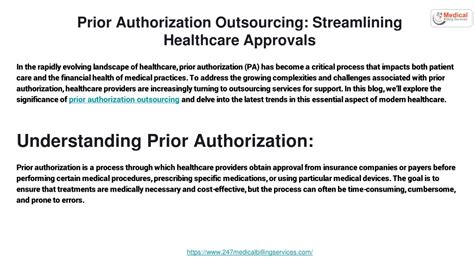 PPT Prior Authorization Outsourcing Streamlining Healthcare