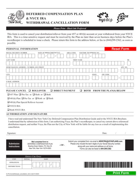 New York City Deferred Compensation Plan Nyce Ira Withdrawal