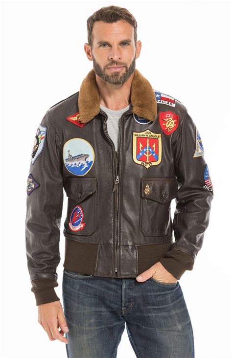 Chaqueta De Cuero Cockpit Usa En Cuir Cabra Ref Top Gun Z T