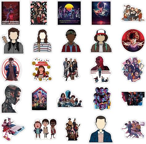 Buy 50pcs Movie Stranger Things 4 Stickers Pack Tv Show Aesthetic