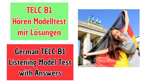 TELC B1 Hören Modelltest 4 mit Lösungen TELC B1 Listening Model Test