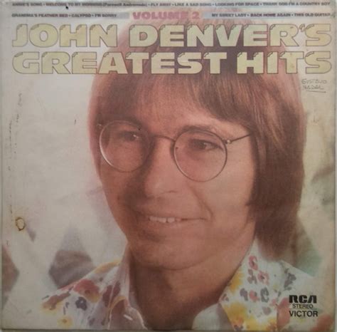 John Denver John Denvers Greatest Hits Volume 2 Lp Dreams On