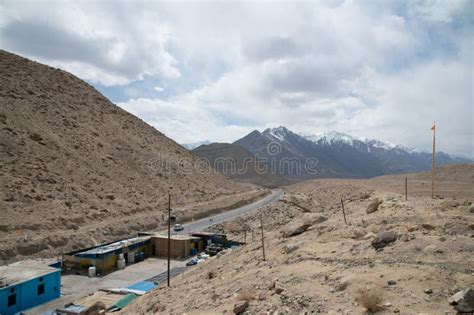 Leh Ladakh Barren Landscape With Dramatic Cloud Stock Image Image Of