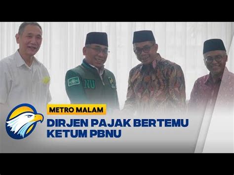 Dirjen Pajak Temui Ketum PBNU Harap Warga NU Tidak Ikuti