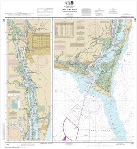 NOAA Chart Cape Fear River Cape Fear To Wilmington 11537 The Map Shop